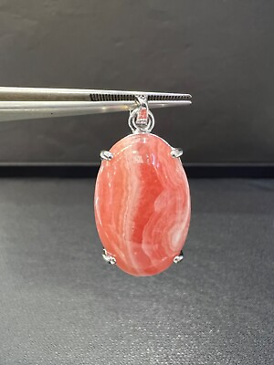 #ad Rhodochrosite Pendant Made with Silver925 $177.00