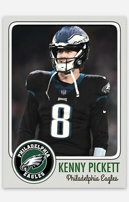 #ad Kenny Pickett Philadelphia Eagles Football Card Quarterback $9.49