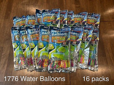 #ad #ad 1776 Water Balloons Self Sealing And Quick Fill FREE NOZZLE Instant Fill $29.99