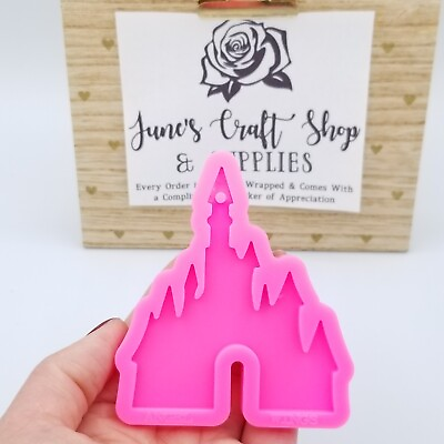 #ad New Disney Cinderella Castle Key Chain Silicone Mold for Resin Crafts $5.95