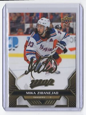 #ad 2020 21 Upper Deck MVP Gold Script Mika Zibanejad New York Rangers #64 $2.50