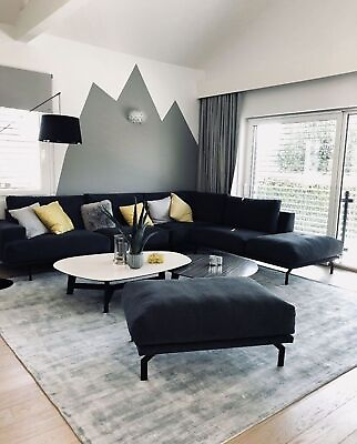 #ad Handloom Gray rugs for bedroom luxury modern living room Rugs office area rugs $831.00