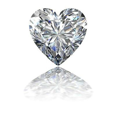 #ad 100% Genuine Loose Diamond Fiery 1.20 Ct Heart Shape Cut 7 mm White Moissanite $298.99