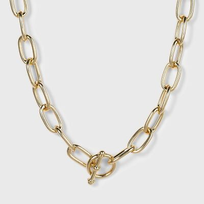 #ad SUGARFIX by BaubleBar Gold Link Chain Necklace Gold $5.12