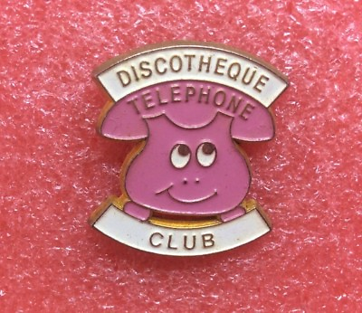 #ad T11 Pins CLUB DISCOTHÈQUE le Téléphone Rose Disco Night club Phone PINK EUR 5.00