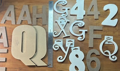 #ad Wooden Letter Lot Variety Fonts amp; Sizes All New See Pics For Condition Please $15.00