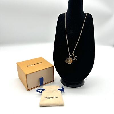 #ad Louis Vuitton Collier Map LV Initial City Paris Necklace Boxed w Storage bag $426.34