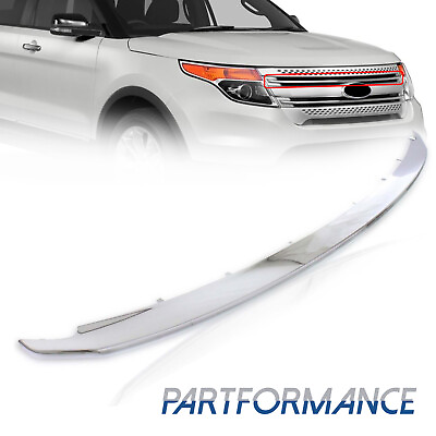 #ad Chrome Front Upper Grille Trim Molding For 2011 2015 Ford Explorer BB5Z8200AA $28.94
