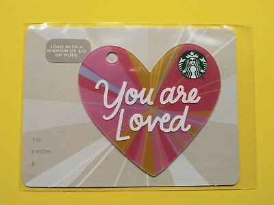 #ad STARBUCKS CARD 2017 quot;YOU ARE 💘 LOVEDquot; MINT A BEAUTY GREAT PRICE BRAND NEW $2.25