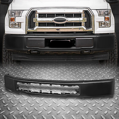 #ad For 15 17 Ford F150 OE Style Black Front Bumper Face Bar w o Fog Light Holes $180.88