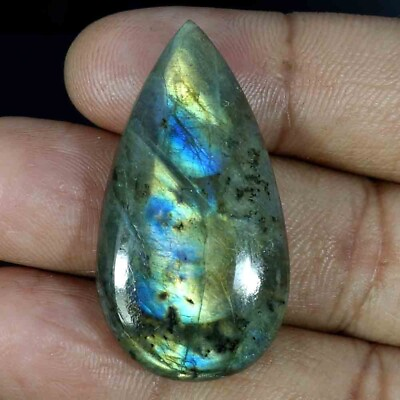 #ad 45.10Cts Brilliant Stone Multi Fire Spectrolite Labradorite Cabochon Loose Gems $5.98