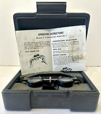 #ad Vintage Original Abrams Instrument Model CB 1 Stereoscope 2 4 Power $65.00