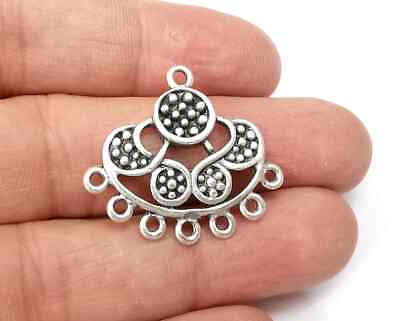 #ad Antique Silver Charms Connector Antique Silver Plated jewelry accessories $0.99