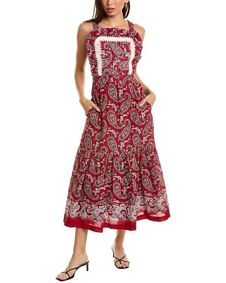 #ad Sea Ny Theodora Paisley Print Apron Maxi Dress Women#x27;s $109.99