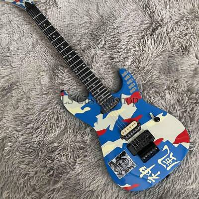 #ad Custom Blue Lynch Kamikaze ST Electric Guitar Maple Neck Vibrato Fast Shipping $151.05
