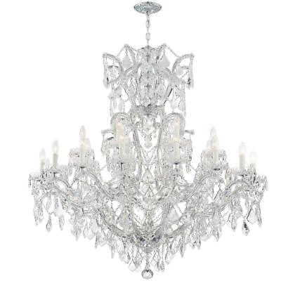 #ad Crystorama 4424 CH CL MWP Maria Theresa Chandelier Polished Chrome $4587.80