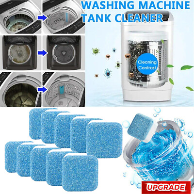#ad UPGRADED Washing Machine Cleaner Washer Deep Solid Cleaning Effervescent Tablet $9.78