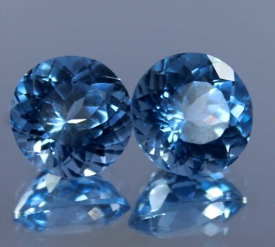 #ad Loose Gemstone Certified Natural Santa Maria Blue Aquamarine 7.90 Ct Round Cut $20.43