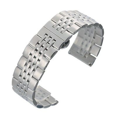 #ad Silver 18 20 22 24mm Stainless Steel Bracelet Replacement Watch Band Strap AU $17.39