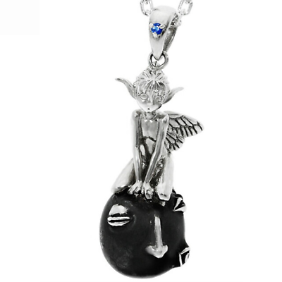 #ad Berserk Saints Puck amp; Beherit Necklace Silver 925 Zirconia Made to Order Japan $299.99