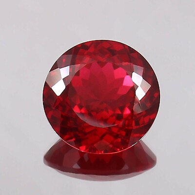 #ad 6Ct Natural Certified Flawless Burmese Red Ruby Round Cut Loose Gemstone $24.79