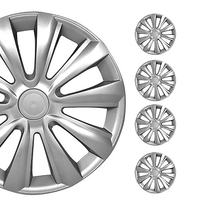 #ad 16 Inch Wheel Covers Hubcaps for Saturn Silver Gray Gloss $68.99