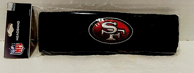#ad NFL San Francisco 49ers Embroidered Sweatband Headband $10.99