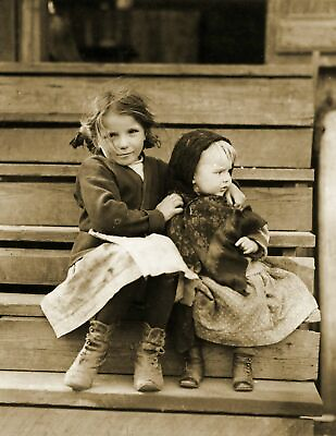 #ad 1911 Julia and Baby Sister Bayou La Batre AL Old Retro Photo 8.5quot; x 11quot; Reprint $13.00