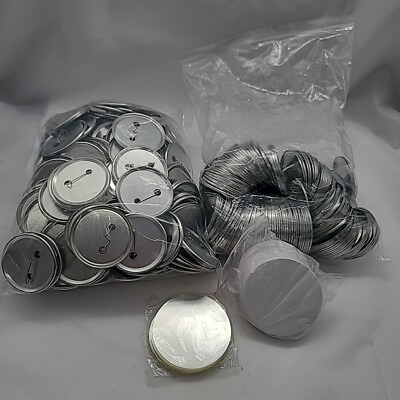 #ad 190 pcs Blank Pin Button Round Safety Badge Emblem Medal Parts Brooch DIY Kit $21.00