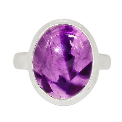 #ad Natural Atomic Amethyst Star 925 Sterling Silver Ring XGB s.8 CR30280 $16.99