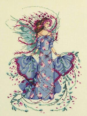 #ad October Opal Fairy Kit Cross Stitch Chart Bead Braid Mirabilia MD132 $52.99