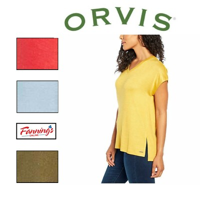 #ad Orvis Ladies#x27; Soft Feel Tunic Knit Top Blouse Shirt I42 $13.36