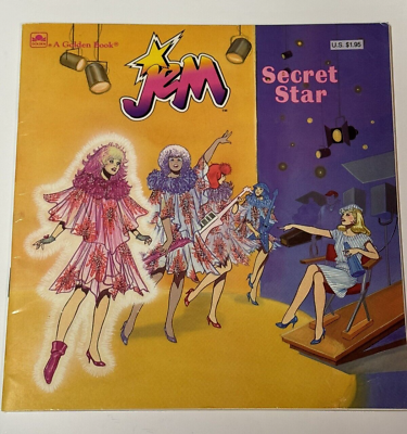 #ad Jem And The Holograms Secret Star Golden Vintage Book 1980s $8.99