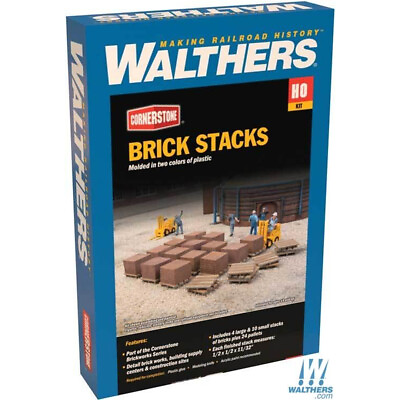 #ad Walthers 933 4103 Brick Stacks Kit HO Scale Train $16.99