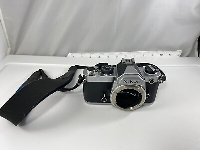 #ad Nikon FM Silver Body 35mm SLR Film Camera with Strap F M GENUINE Made in JAPAN $124.95