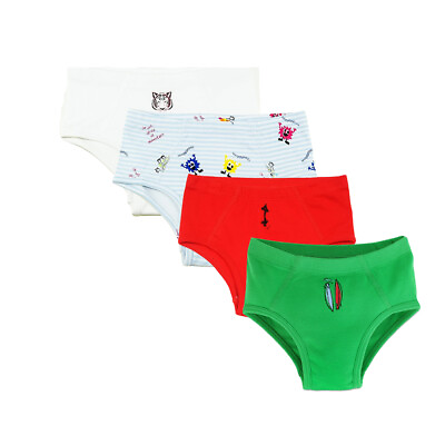 #ad Kidsy Toddler Baby Boys Casual Soft Cotton Pull On Briefs 2 3 4 5 6 8 Years $16.90