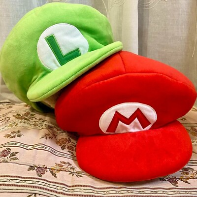 #ad Nintendo World Mario Luigi Hat Size Free Cosplay Cap Super Mario Bros. USJ $77.50