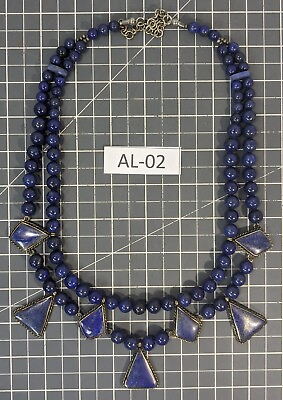 #ad ** BEAUTIFUL Lapis Lazuli Necklace AL 02 $40.00
