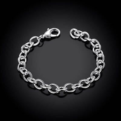 #ad Hot Popular 925 sterling Silver charm classic Bracelet for Women fashion jewelry C $2.70