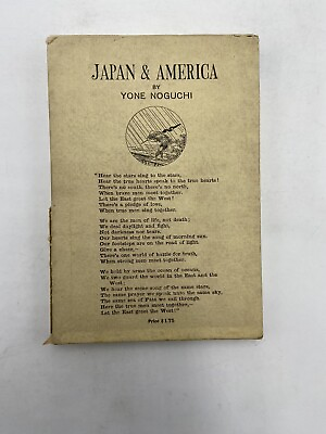 #ad Noguchi Yone Japan amp; America 1921 Keio University Press Slipcase $153.99