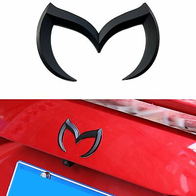 #ad Black Evil M Logo Emblem Badge Decal For Mazda 3 6 Mazdaspeed CX 5 MX 5 Miata $9.87