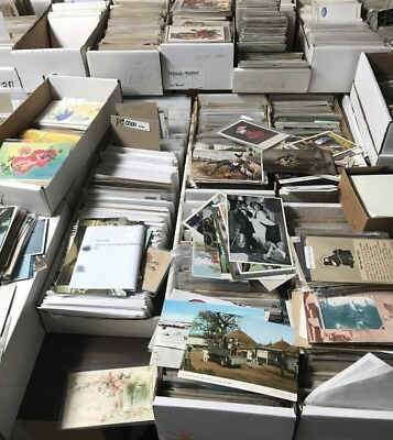 #ad Huge 1500 US amp; World Postcard Collection Lot Antique Vintage Early 1900s 1980s $199.95