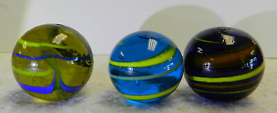 #ad #14501m Group of 3 Contemporary Shooter Marble .95 to 1.04 Inches $25.99