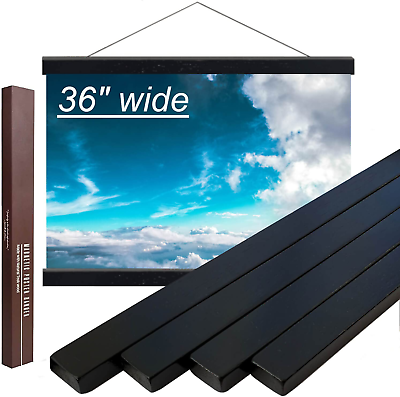 #ad 36” Wide Magnetic Poster Hanger Frame 36X24 36X48 36X12 Teak Poster Hanger Ma $44.99