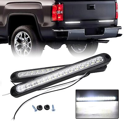 #ad 2x 10quot;15 LED Trailer Reverse Back Up Light Bar Sealed White RV Truck Tail Lights $14.95