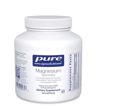 #ad Pure Encapsulations Magnesium Glycinate 180 Capsules Exp 05 2026 $39.89