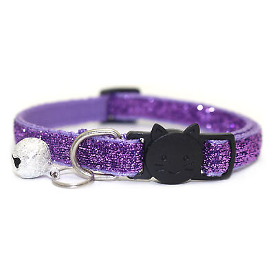 #ad Bling Cat Collar Releases Quickly Fade less Bling Pet Collar with Ring Fabric $7.06