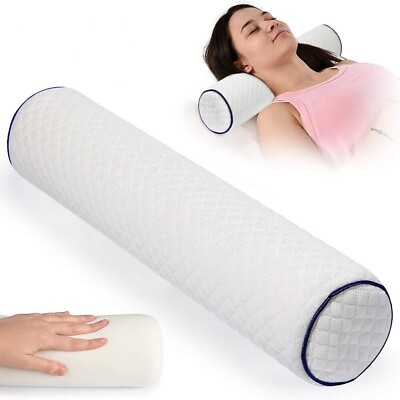 #ad Cylindrical Memory Foam Pillow Orthopedic Column Cotton Neck Cervical Cushion $27.99