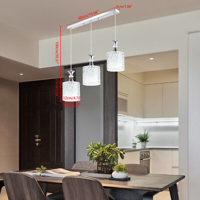 #ad 3 Lights Petal LED Ceiling Light Pendant Lamp Dining Room Chandelier Fixture New $17.34