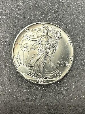 #ad 1994 American Silver Eagle $1 Dollar Coin Uncirculated SE29 $61.99